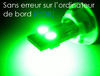 LED-lampa T10 W5W-box mot färddatorfel - Box mot färddatorfel Fyrhjuling Grön