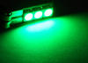 LED T10 W5W Motion grön utan fel på färddatorn - Sidobelysning -
