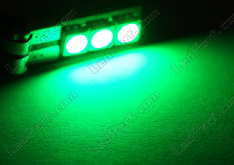 LED T10 W5W Motion grön utan fel på färddatorn - Sidobelysning -