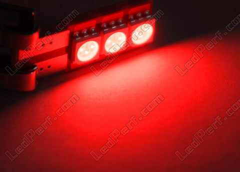 LED T10 W5W Motion röd utan fel på färddatorn - Sidobelysning -