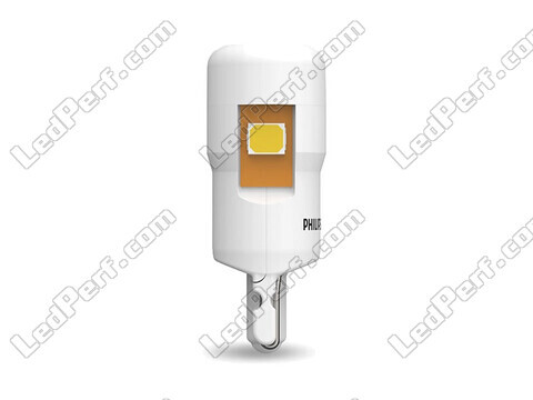 2x LED-lampor Philips W5W Ultinon PRO6000 - T10 - 12V - Vit 4000K - 11961WU60X2