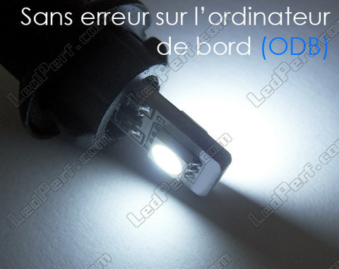 LED-lampa T10 W5W-box mot färddatorfel - System mot färddatorfel - Dubbel Vit