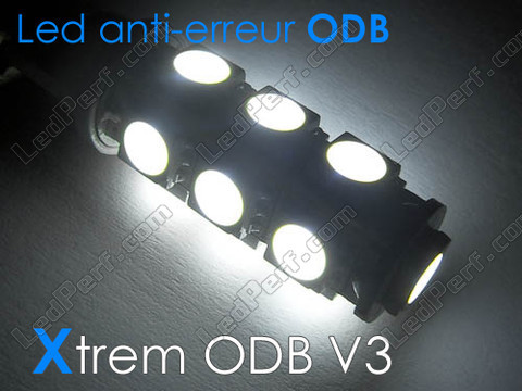 LED-lampa T10 W5W Xtrem färddator V3 vit xenon Effekt