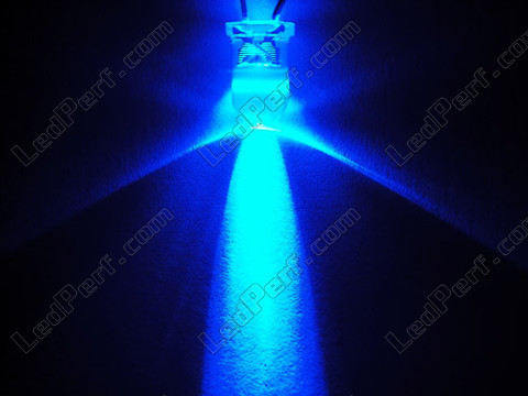 Tvinnad LED-lampa 12V blå