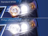 Jämförelse LED-lampor Philips W5W PRO6000 godkända versus original lampor