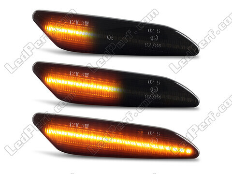 Belysning av dynamiska svarta LED-sidoblinkers för Alfa Romeo 147 (2005 - 2010)