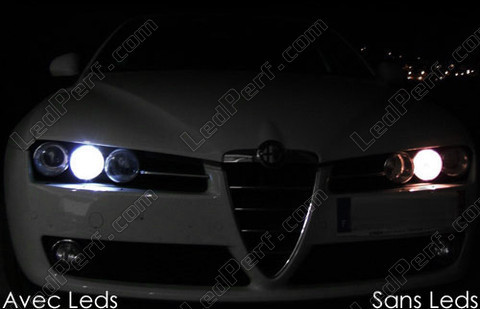 LED-lampa parkeringsljus xenon vit Alfa Romeo 159