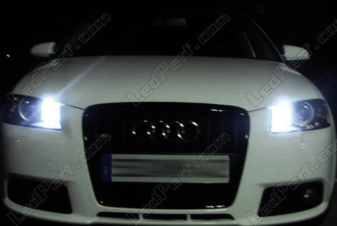 LED-lampa parkeringsljus xenon vit Audi A3 8P