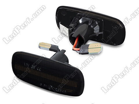 Sidovy av dynamiska LED-sidoblinkers för Audi A4 B5 - Rökfärgad svart version
