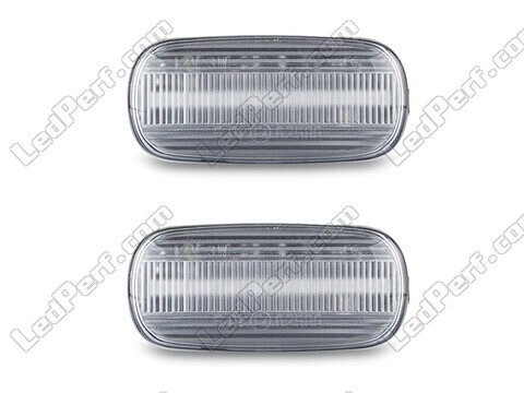 Framvy av sekventiella LED-blinkers för Audi A4 B6 - Transparent färg