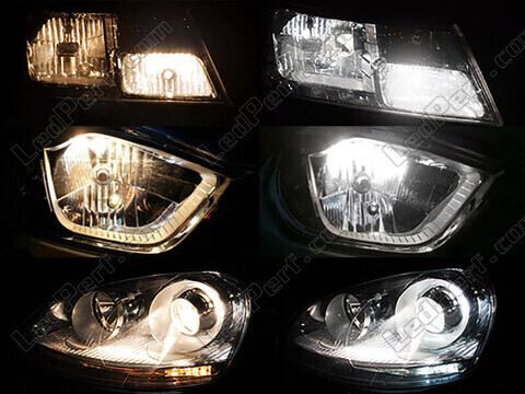 Jämförande Halvljus Xenon Effekt av BMW 5-Serie (E39) före och efter modifiering