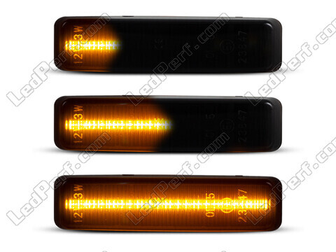 Belysning av dynamiska svarta LED-sidoblinkers för BMW 5-Serie (E39)