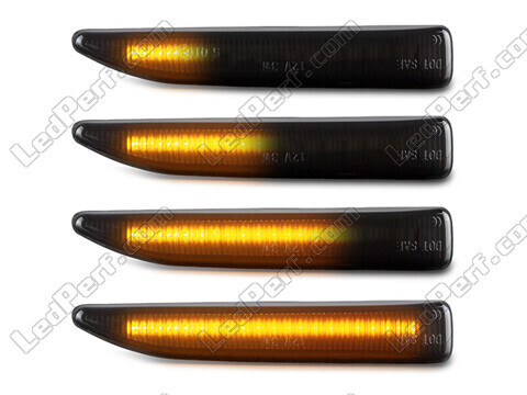 Belysning av dynamiska svarta LED-sidoblinkers för BMW 7-Serie (E65 E66)