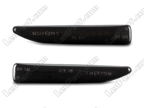 Framvy av dynamiska LED-blinkers för BMW 7-Serie (E65 E66) - Rökfärgad svart färg