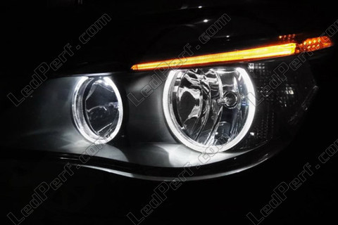 LED Angel Eyes BMW serie 5 E60 E61 LCI Utan xenon original