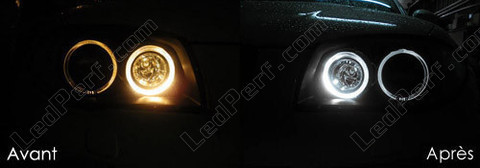 LED-lampor xenon vita för Angel Eyes BMW 1-Serie fas 2 6000K