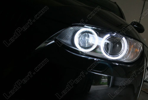 LED-lampor xenon vita för Angel Eyes H8 BMW 3-Serie (E92 E93) 6000K
