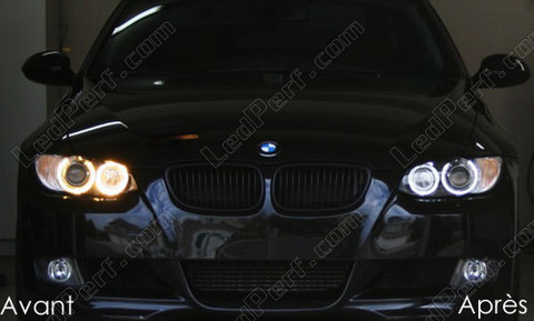 LED-lampor xenon vita för Angel Eyes H8 BMW 3-Serie (E92 E93) 6000K