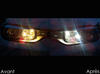 LED parkeringsljus xenon vit BMW 3-Serie (F30 F31) före och efter
