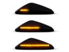 Belysning av dynamiska svarta LED-sidoblinkers för BMW X3 (F25)