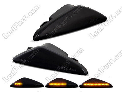 Dynamiska LED-sidoblinkers för BMW X5 (E70) - Rökfärgad svart version