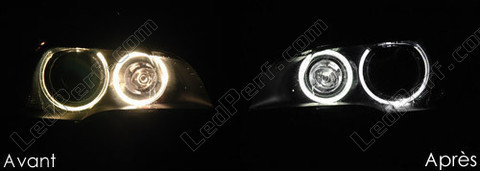 LED-lampor xenon vita för Angel Eyes BMW X5 (E70) 6000K
