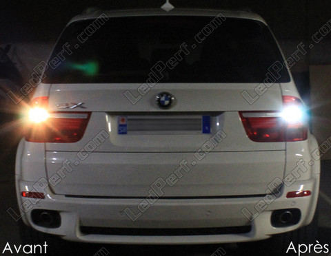 LED Backljus BMW X5 (E70) före och efter