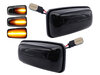 Dynamiska LED-sidoblinkers för Citroen Berlingo - Rökfärgad svart version