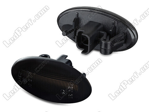 Sidovy av dynamiska LED-sidoblinkers för Citroen C1 - Rökfärgad svart version