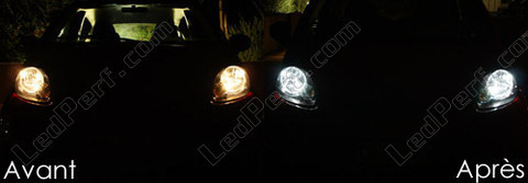 LED-lampa parkeringsljus xenon vit Citroen C1