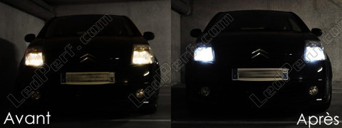 LED-lampa parkeringsljus xenon vit Citroen C2