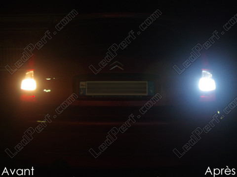 LED Backljus Citroen C3 I före och efter