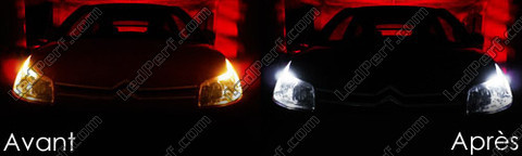 LED-lampa parkeringsljus xenon vit Citroen C4