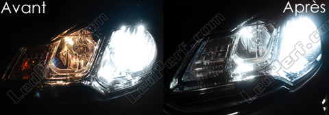 LED-lampa parkeringsljus xenon vit Citroen DS3