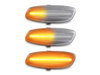 Belysning av sekventiella transparenta LED-blinkers för Citroen DS4