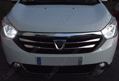 LED-lampa parkeringsljus xenon vit Dacia Dokker