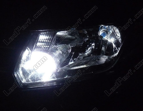 LED-lampa parkeringsljus xenon vit Dacia Logan 2
