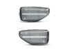Framvy av sekventiella LED-blinkers för Dacia Sandero 2 - Transparent färg