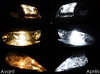LED-lampor parkeringsljus xenon vit DS Automobiles DS 3 II före och efter