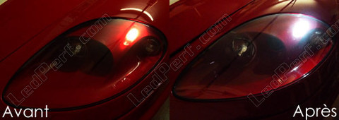 LED-lampa parkeringsljus xenon vit Ferrari F360 MS