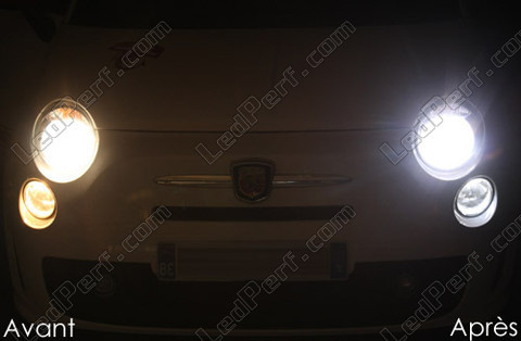LED-lampa Strålkastare Fiat 500