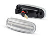Sidovy av sekventiella LED-blinkers för Fiat Doblo II - Transparent version