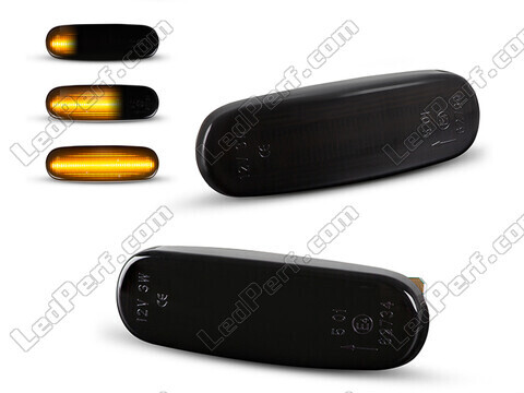 Dynamiska LED-sidoblinkers för Fiat Fiorino - Rökfärgad svart version