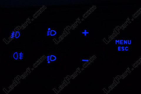 LED-belysning reglage blå fiat Grande Punto Evo