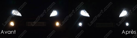 LED dimljus xenon vit Ford Fiesta MK7 -