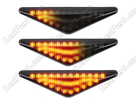 Belysning av dynamiska svarta LED-sidoblinkers för Ford Mondeo MK3