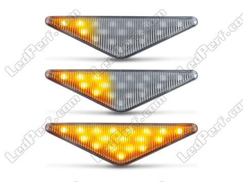 Belysning av sekventiella transparenta LED-blinkers för Ford Mondeo MK3