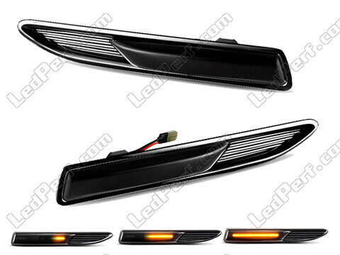 Dynamiska LED-sidoblinkers för Ford Mondeo MK4 - Rökfärgad svart version