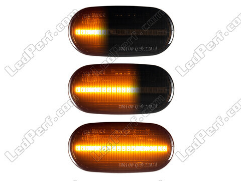 Belysning av dynamiska svarta LED-sidoblinkers för Honda Accord 8G
