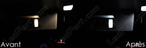 LED sminkspeglar solskydd Honda Civic 9G